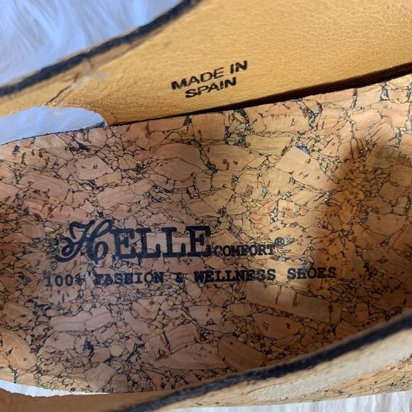 Helle Cork Print Comfort Sandal Style 356-f Size 7 - Picture 6 of 7